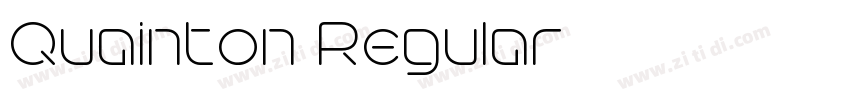 Quainton Regular字体转换 Quainton Regular字体转换